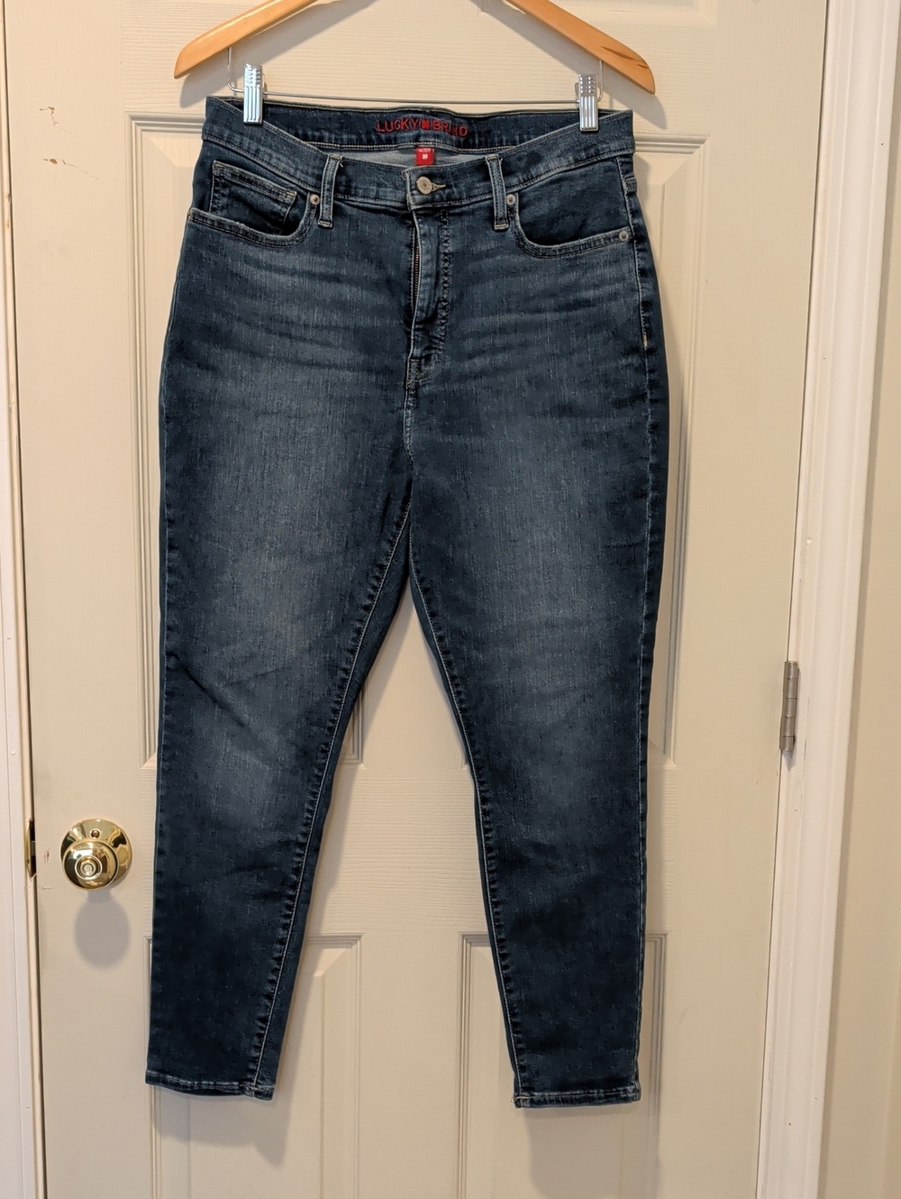 Lucky Brand Women's High-Rise Skinny Jeans in Faded Blue